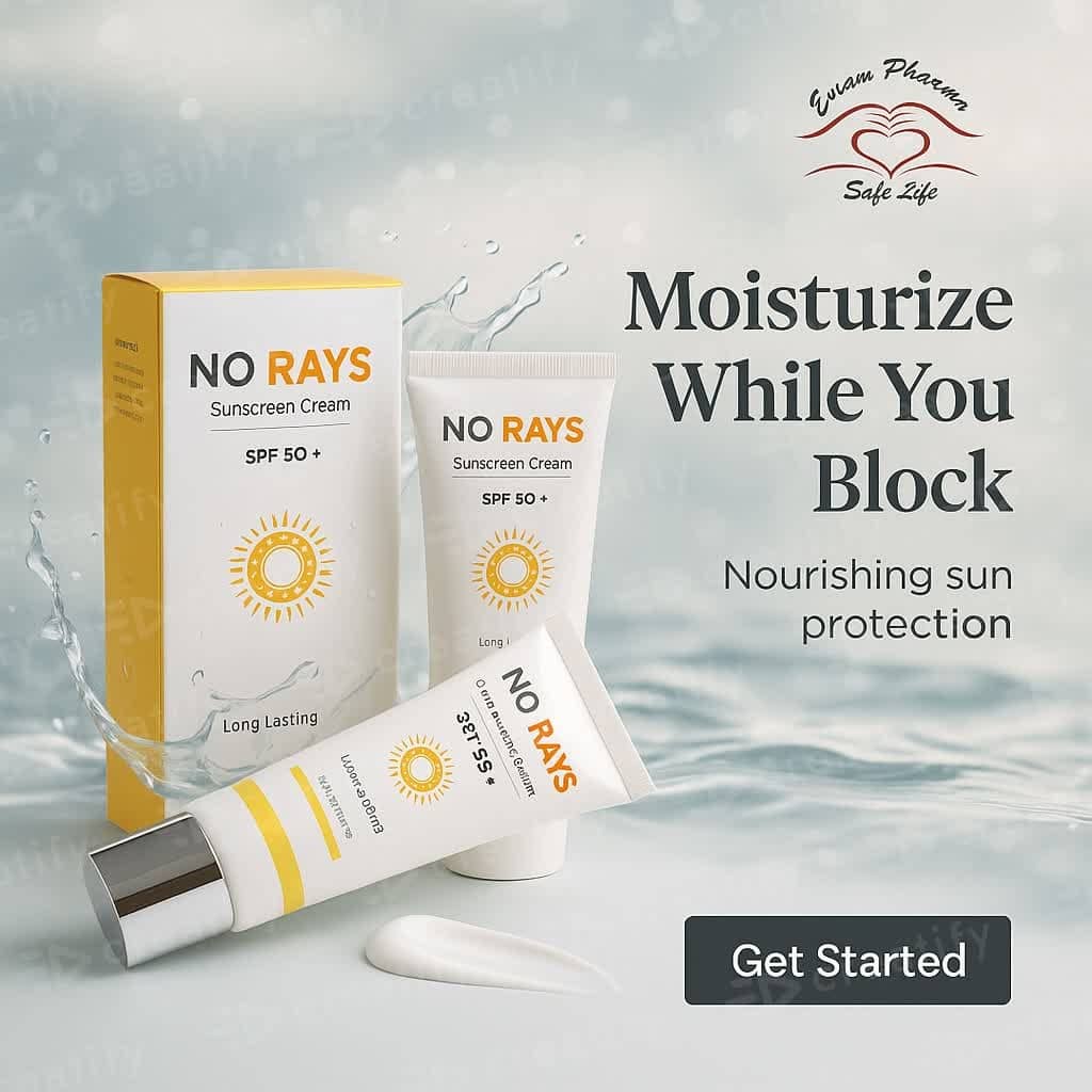 βοΈ No RAYS Sunscreen Cream SPF 50+